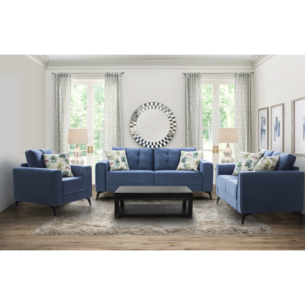 Brandon Beloved Dark Blue Sofa (6645528887392)