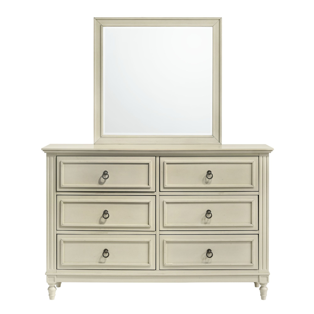 Gianna 6-Drawer Dresser And Mirror Set (8785090642241)
