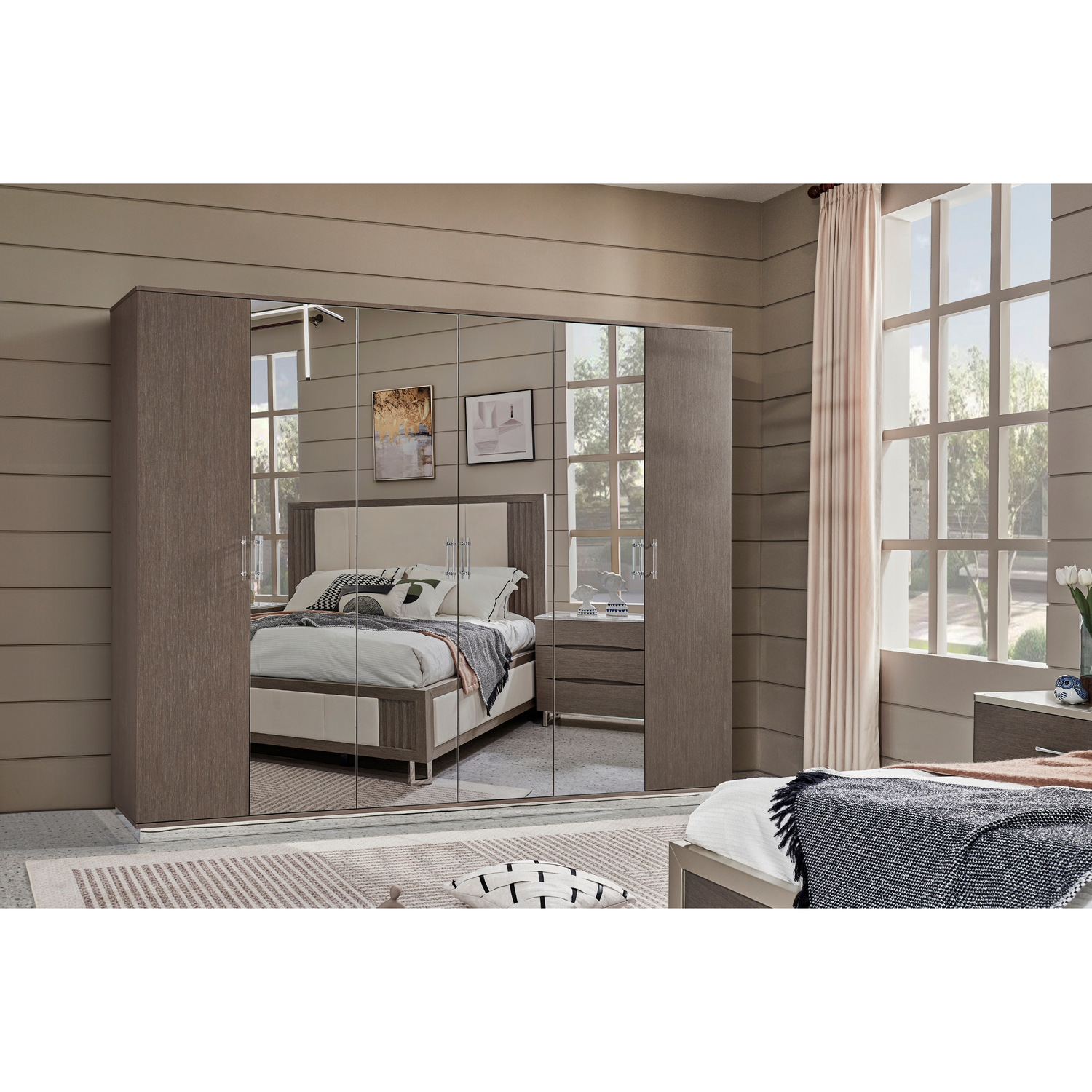 Ebony Dark Gray King Set