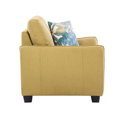 Virginia Venust Yellow Loveseat (6645526724704)