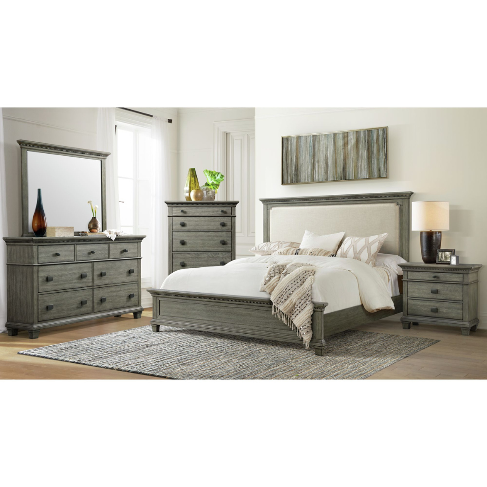 Crawford Grey King Bedroom Set