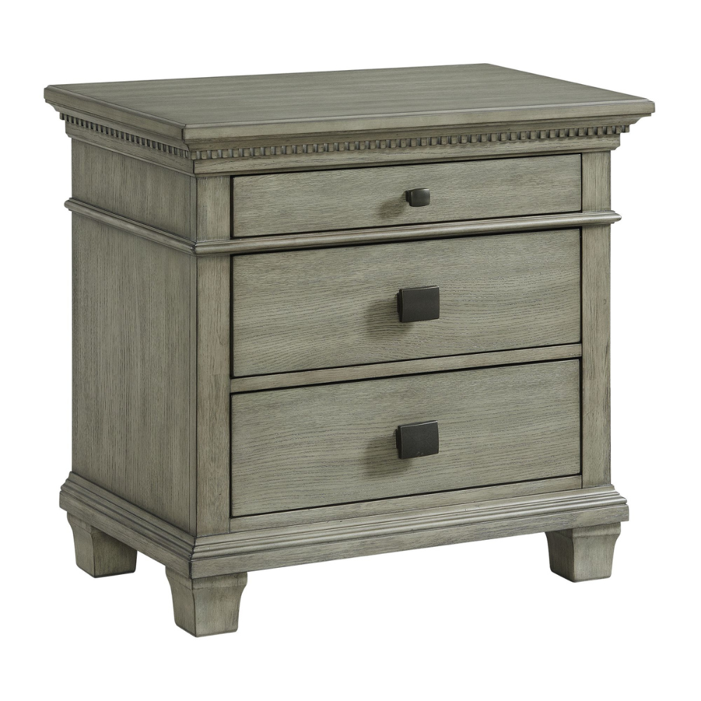 Crawford Grey Nightstand