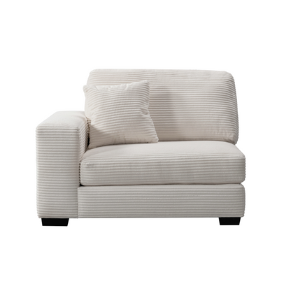 Luna Cream Left Arm Facing Seater W134