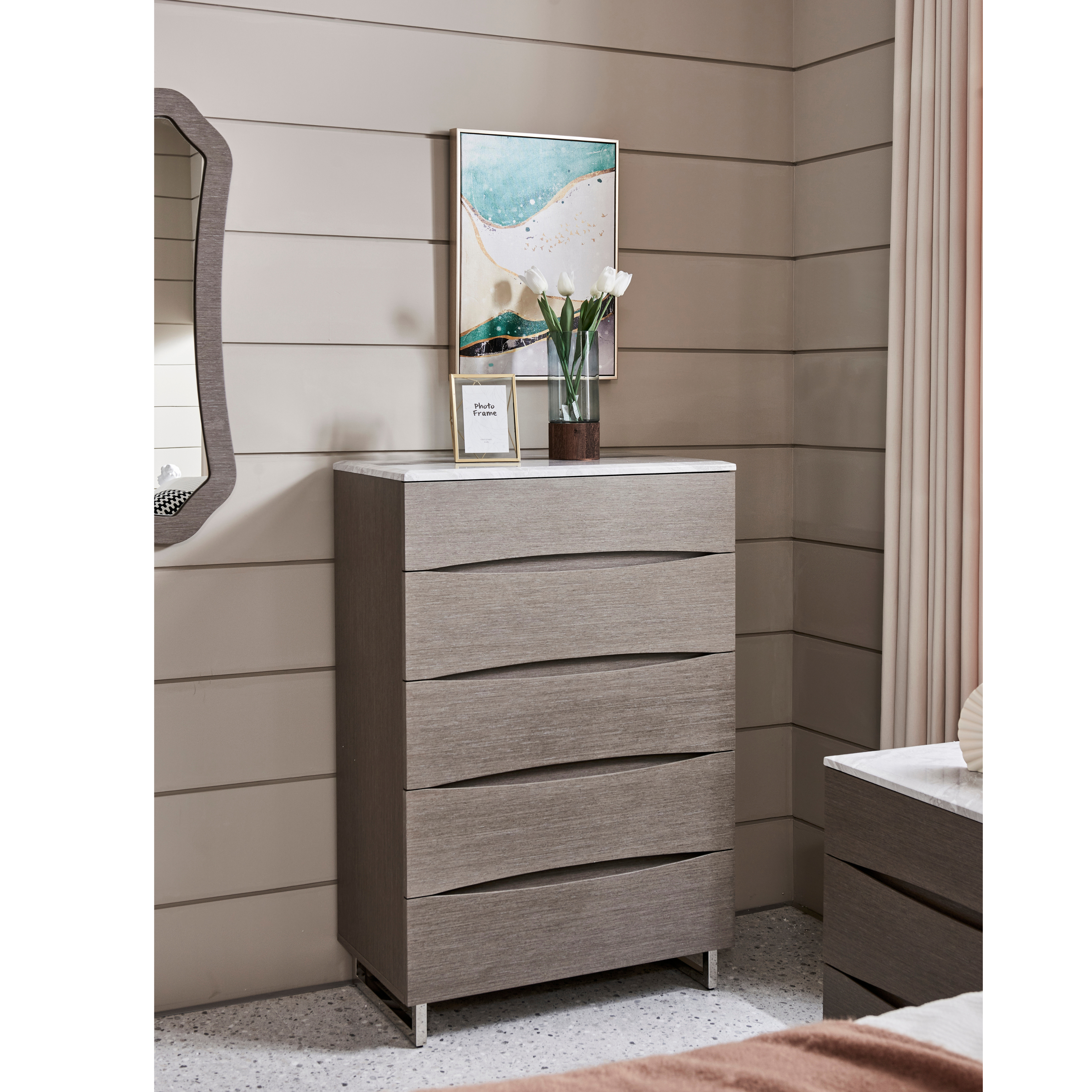 Ebony Dark Gray King Set