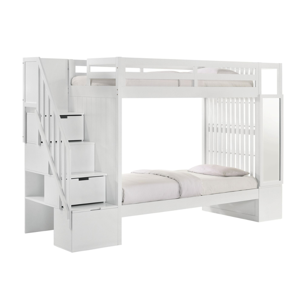 Brian Twin Over Twin Bunk Bed In White (6630958301280)