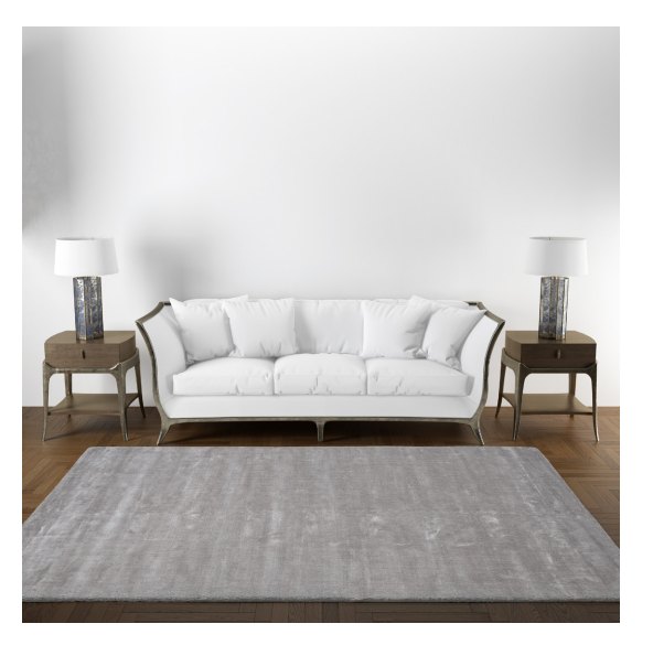 RUDA gray and white Rug