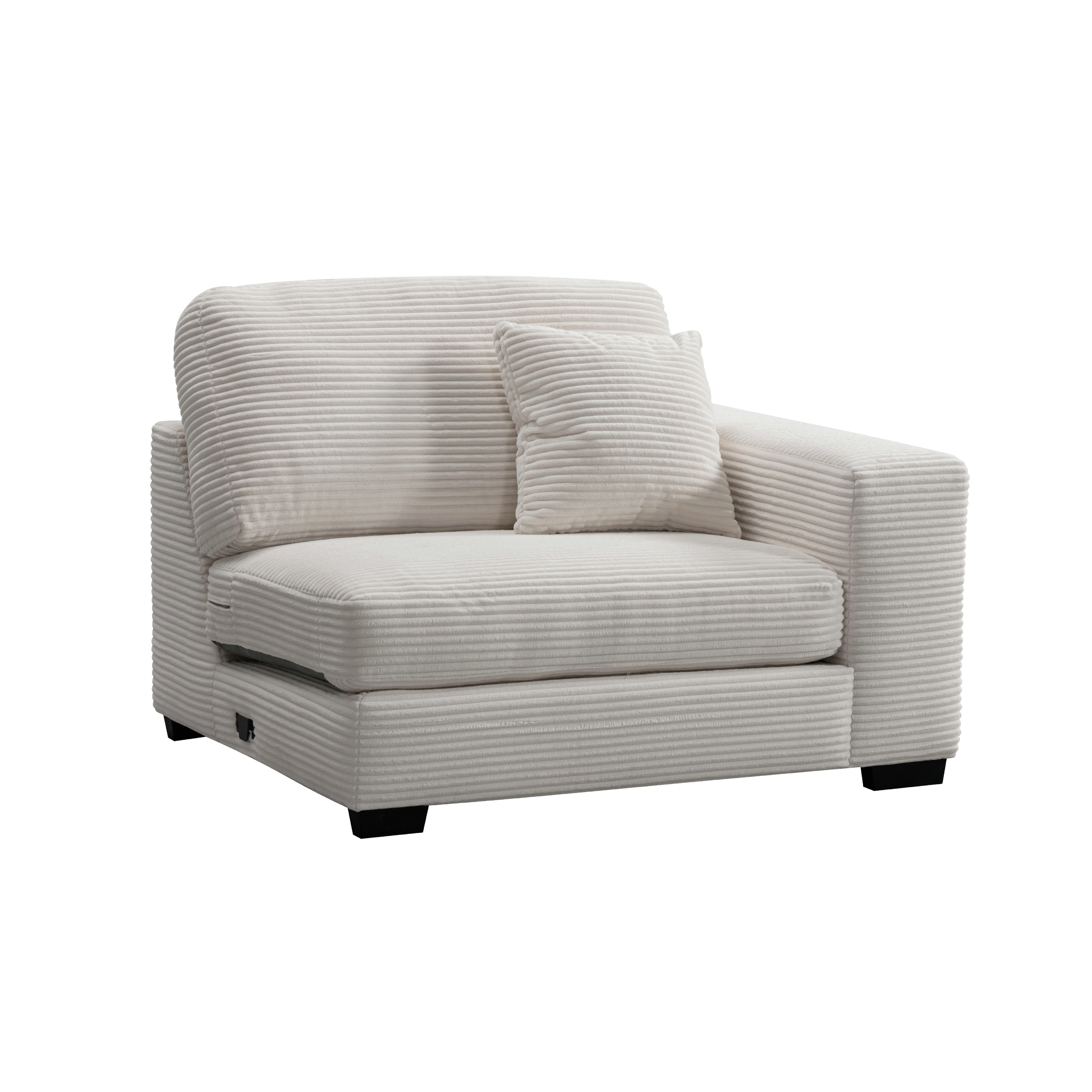 Luna Cream Right Arm Facing Seater W134