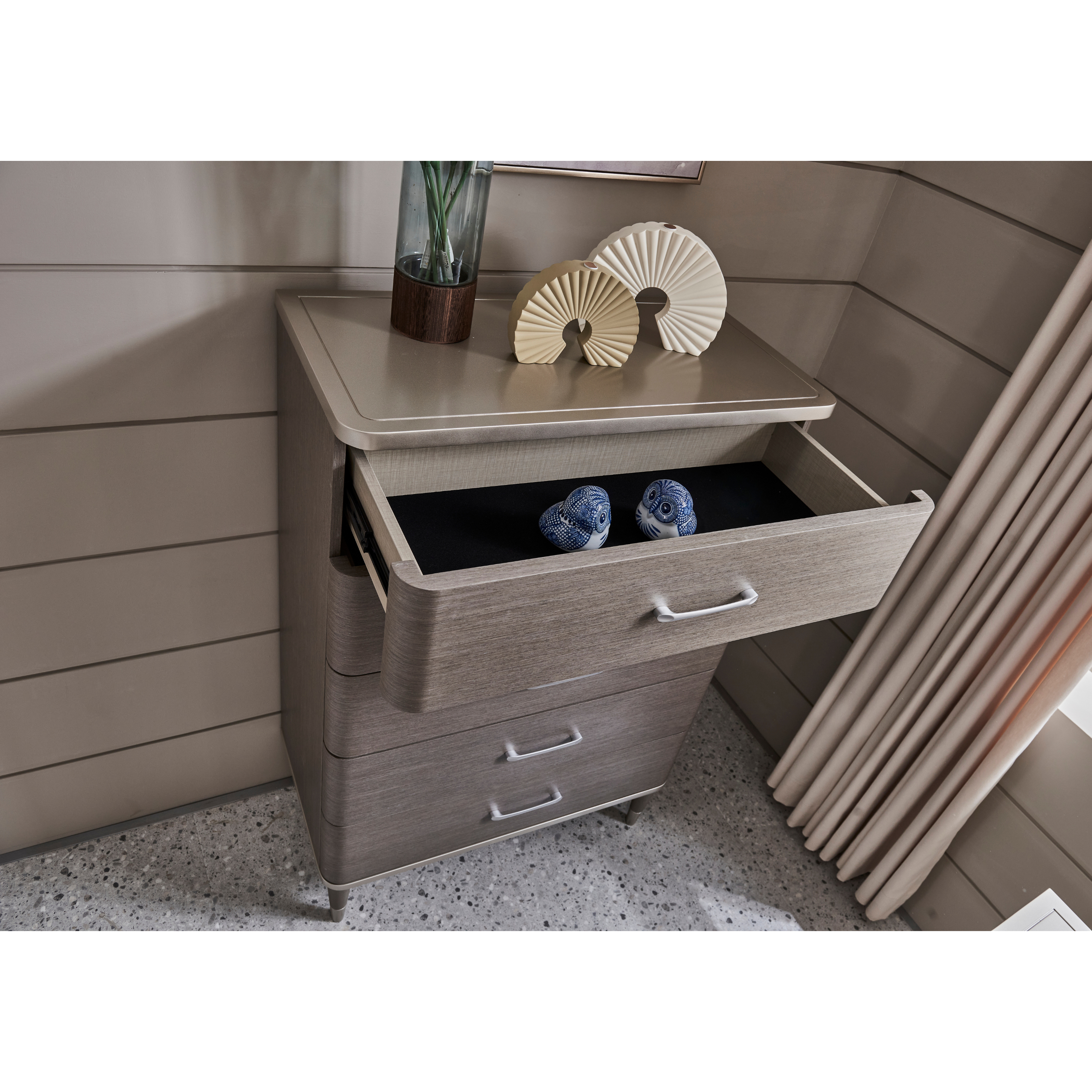 Shiny Wood End Table