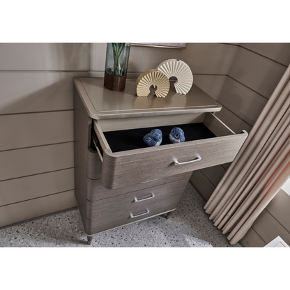 Shiny Wood End Table