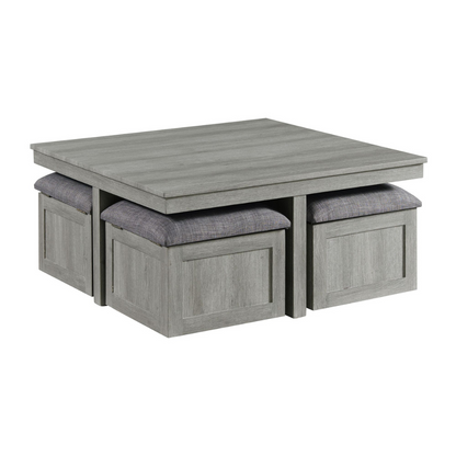 Uster Coffee Table W/ Four Stools