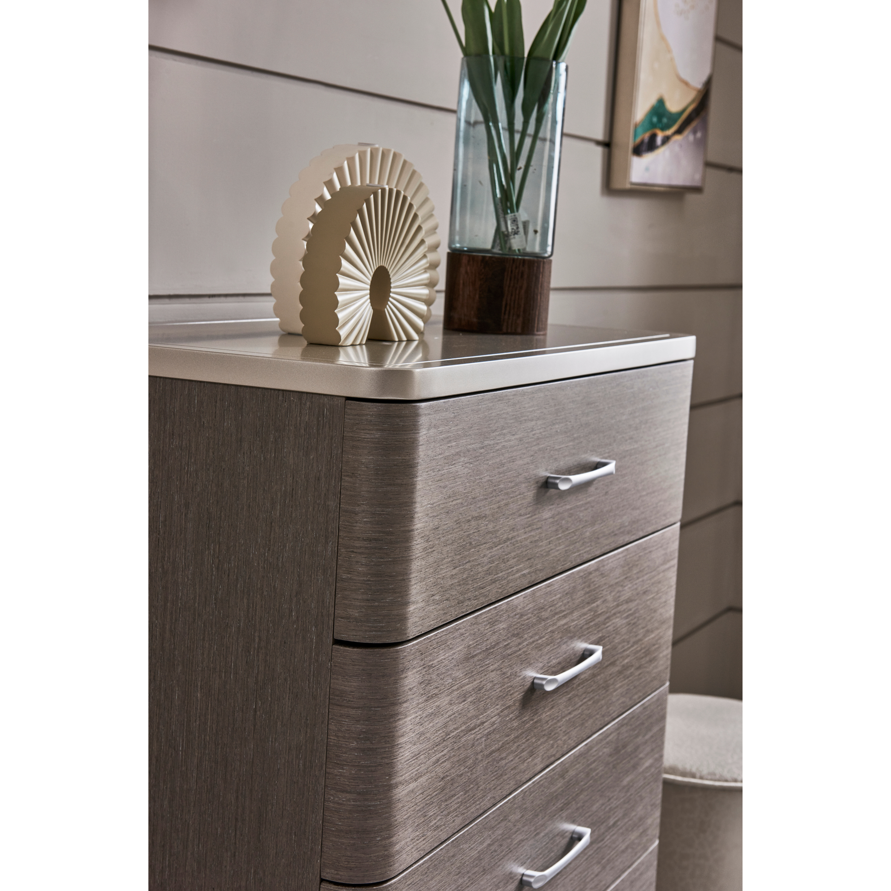 Shiny Wood End Table
