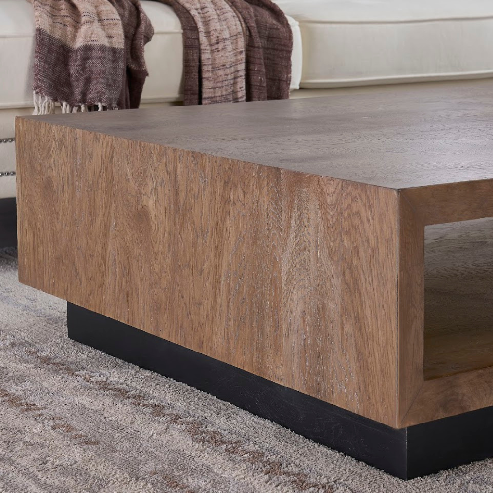 Oak Wood Coffee TABLE (6650905395296)