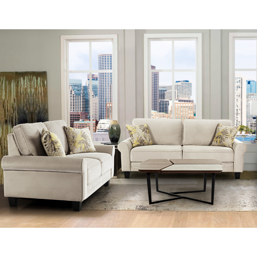 Claremont Carefree Beige Loveseat (6645529313376)