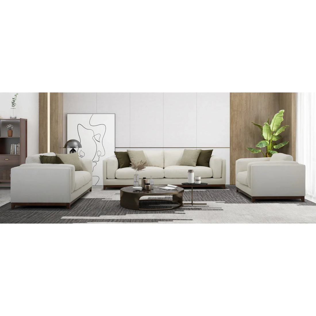 Sydney Sofa Set with 2 table lamp Gift