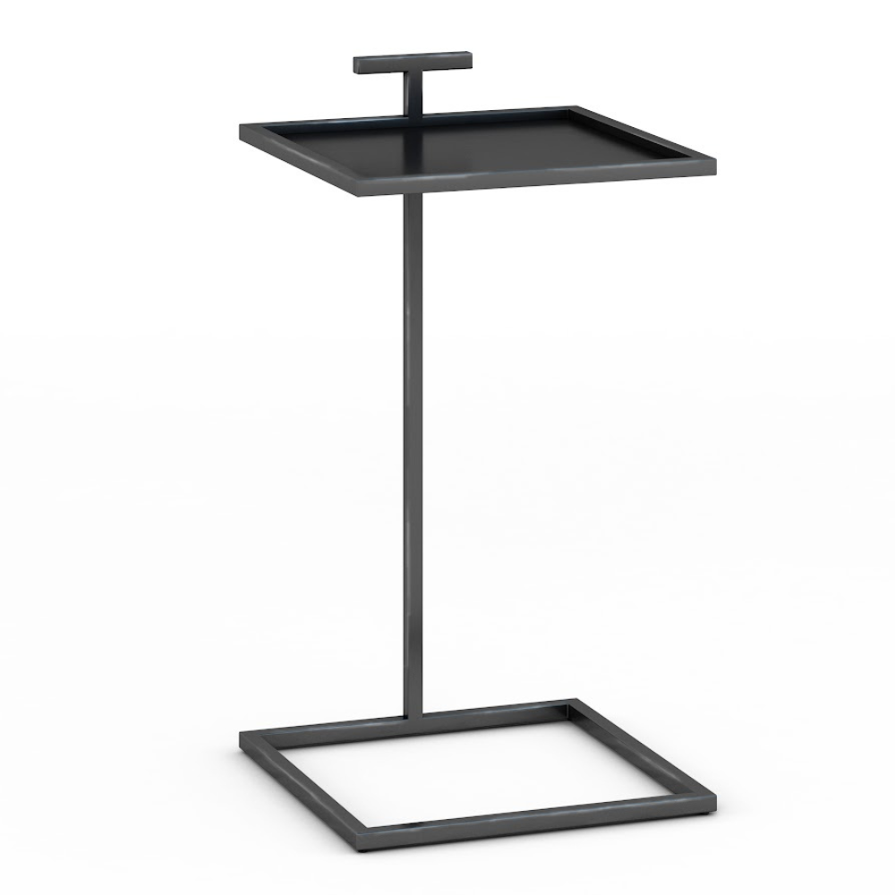 Black 14" Maisie Accent Table Square