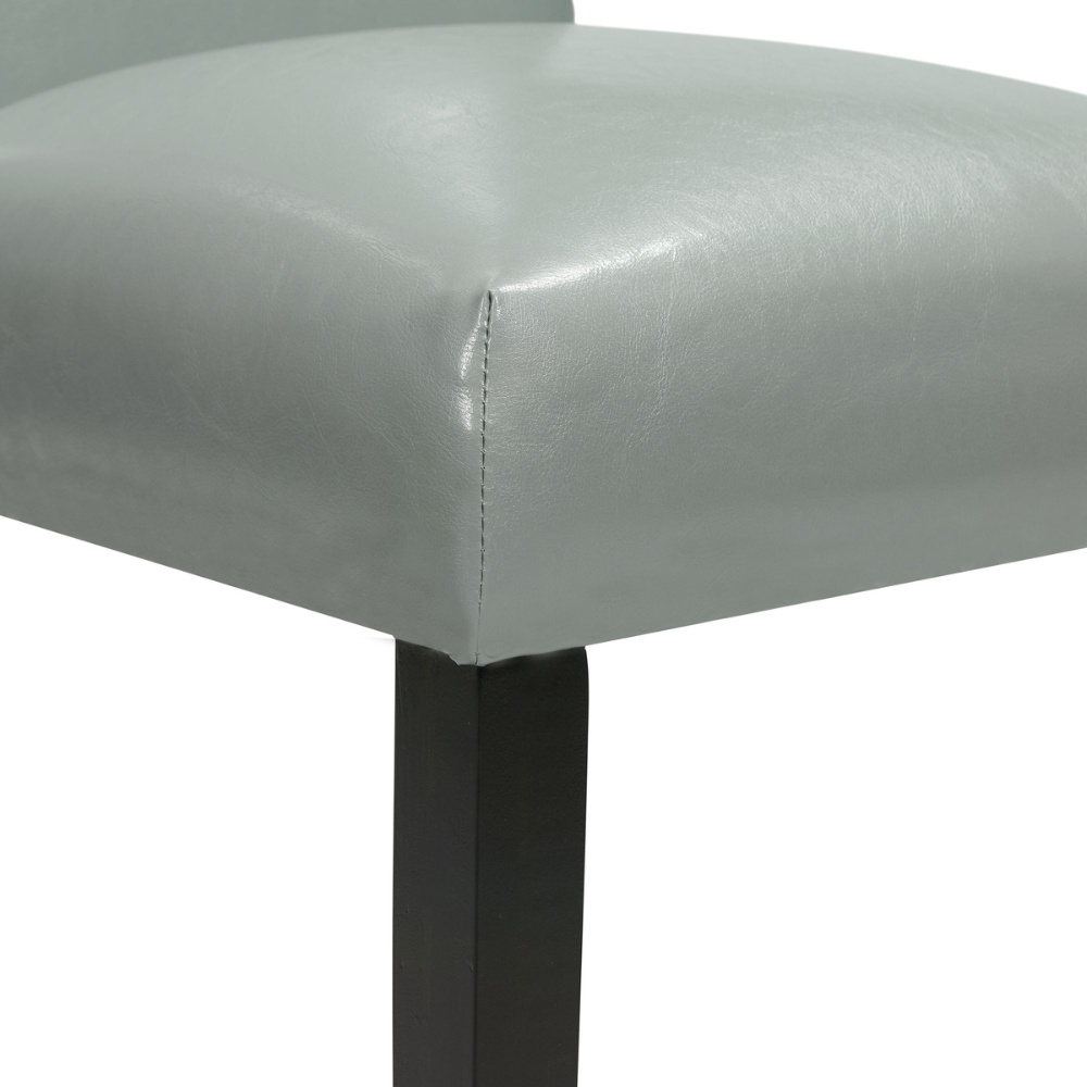 Meridian Side Chair W/Grey Pu No Nailhead (8785025761601)