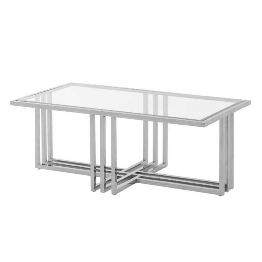 Shiny Silver Coffee Table (8785173840193)