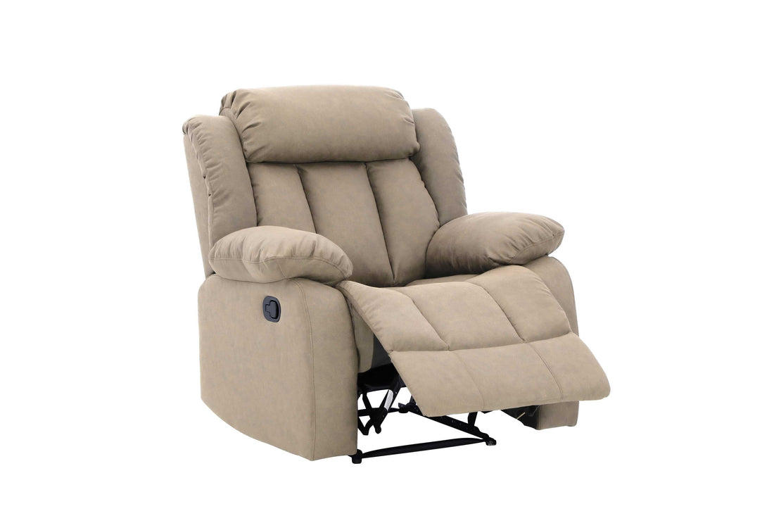 SnugLux Manual Beige Recliner
