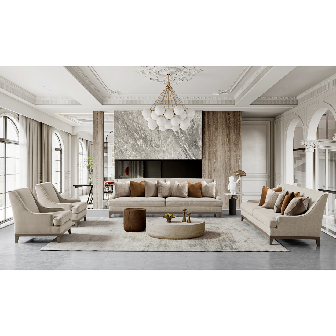 Classy By Noha Albabtain Living Room Set