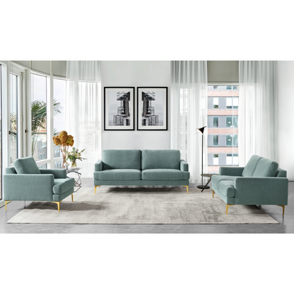 The Grey &amp; Gold Loveseat