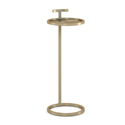 Black 14" Maisie Accent Table Round