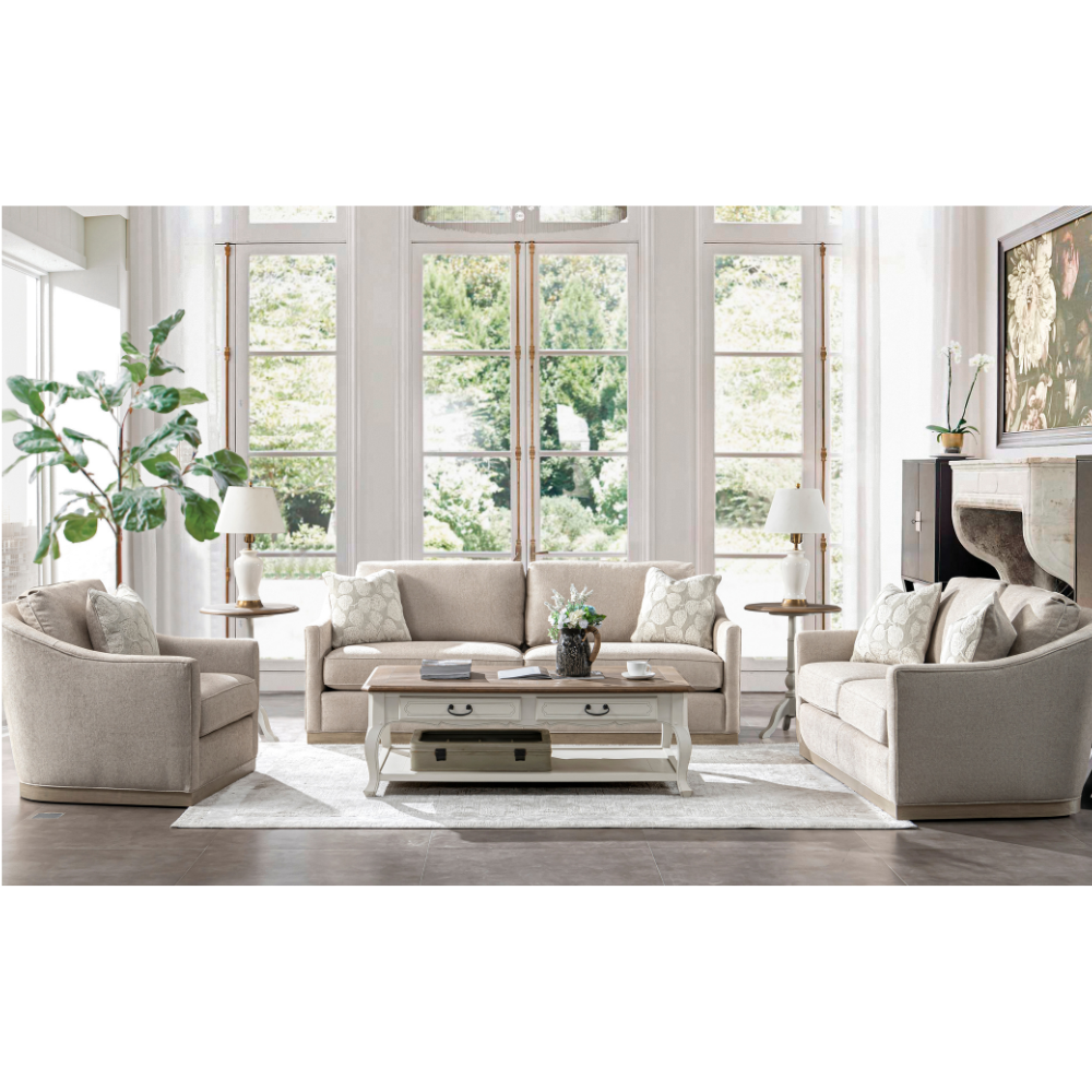 Rahaf Light Beige Loveseat (158cm)