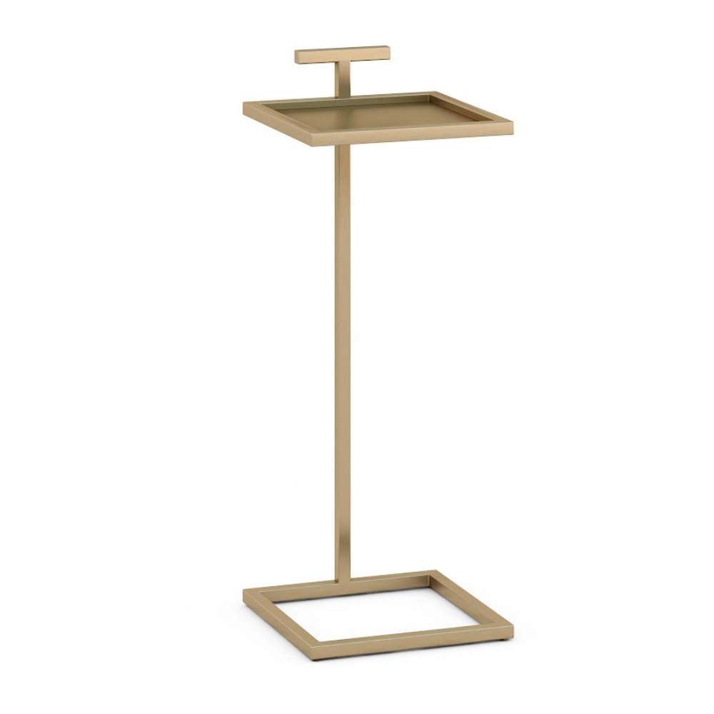 Brass 10&quot; Maisie Accent Table Square (6633188393056)