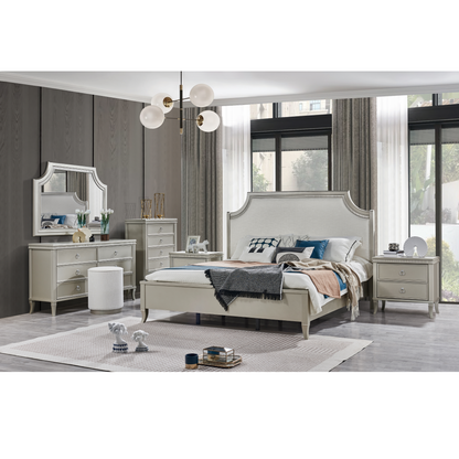 Claremont Woods King Bedroom Set With Two Free Gift GLASS TABLE LAMP