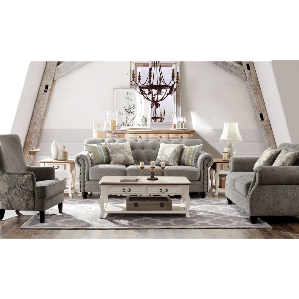 Nebraska Grey Sofa (221cm)