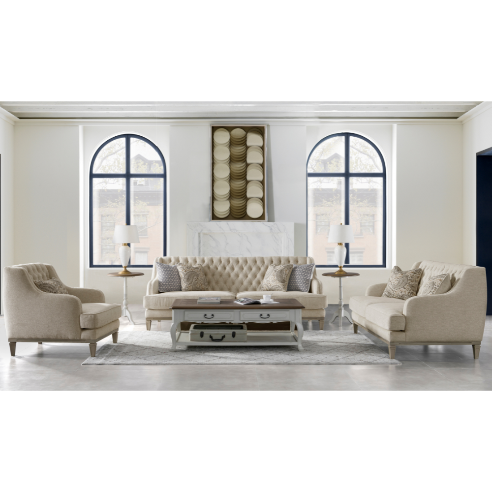 Ella Beige Living Room Set