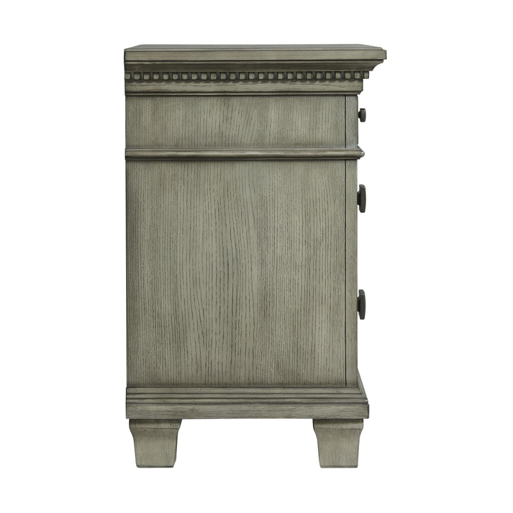 Crawford Grey Nightstand