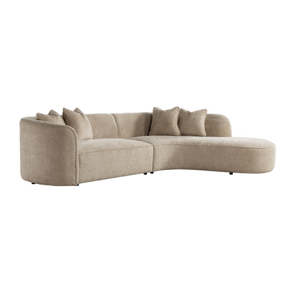 Raya Beige Sectional (Right Chaise+Left Arm)