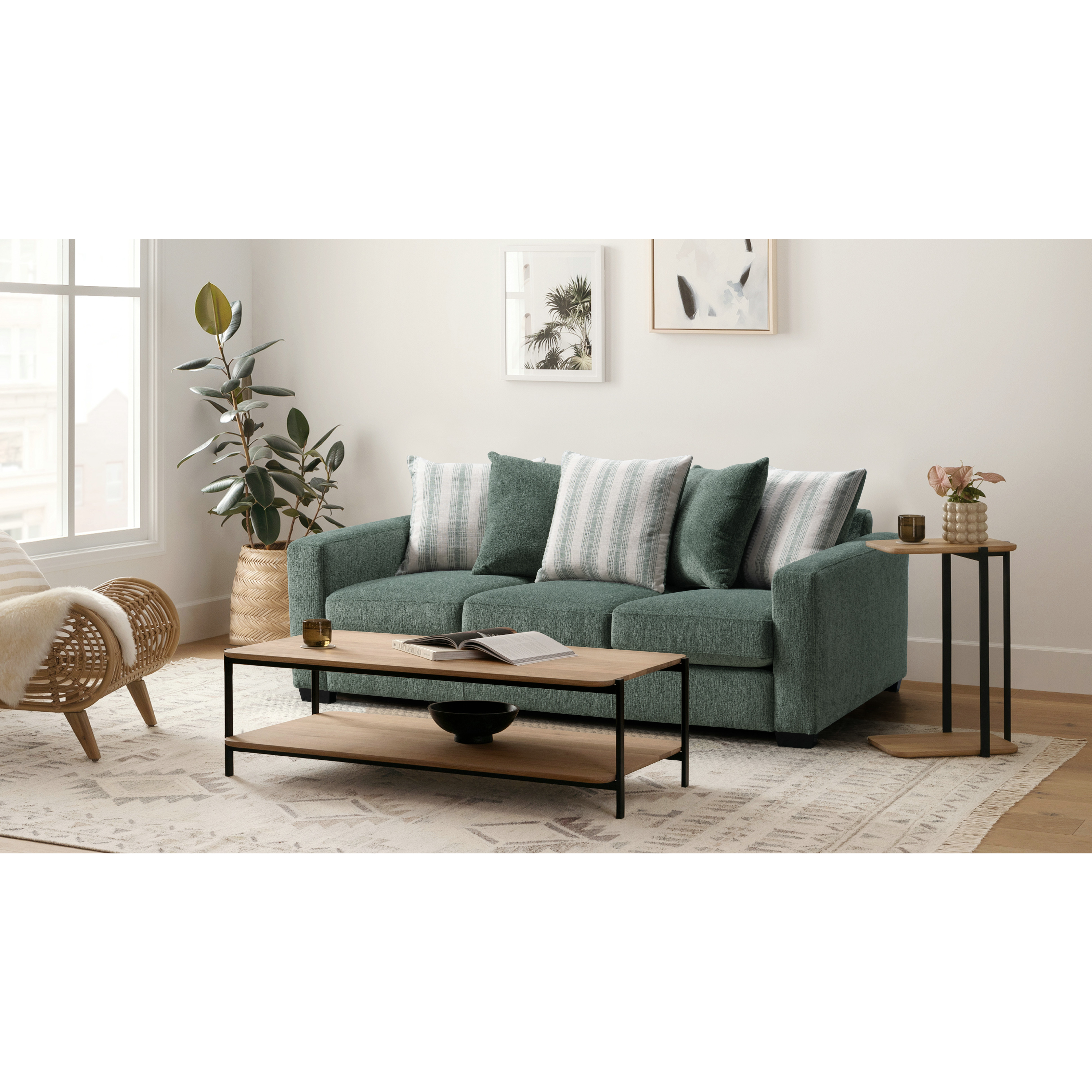 Adrian Green Sofa Set