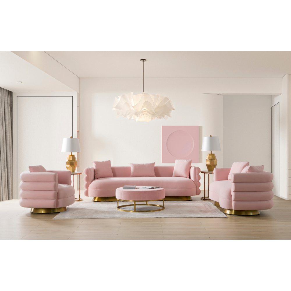 Huda Pink Living Room Set (6623746818144)