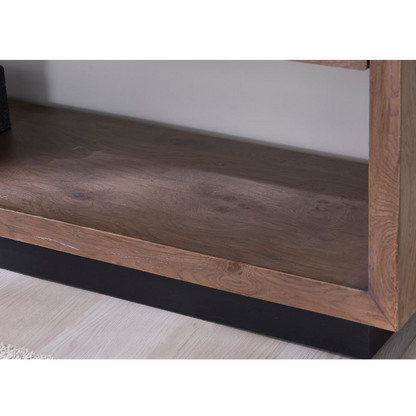 Oak Wood Console TABLE (6650905428064)