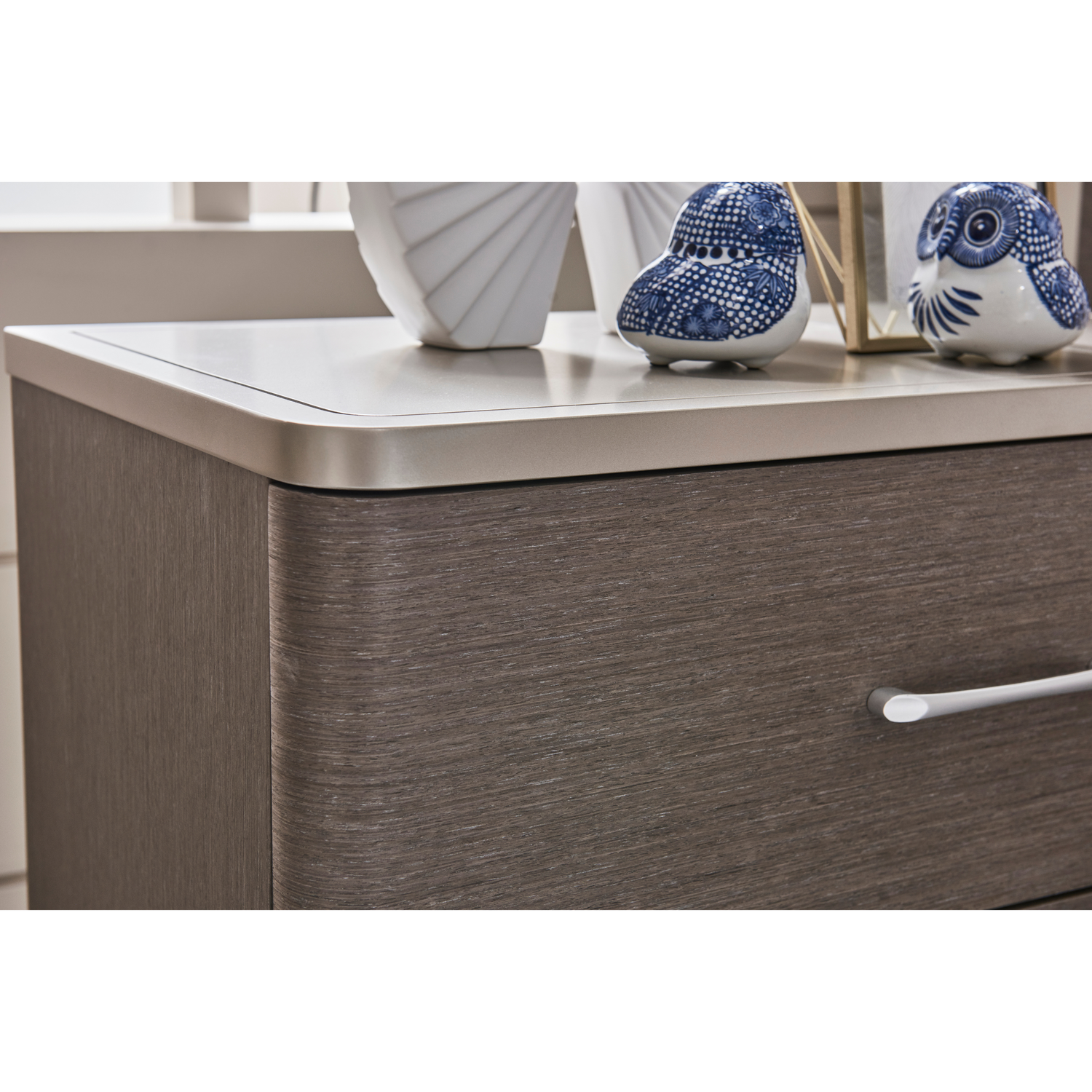 Shiny Wood End Table