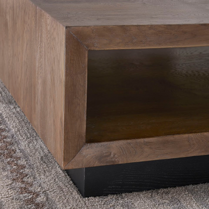 Oak Wood Coffee TABLE (6650905395296)