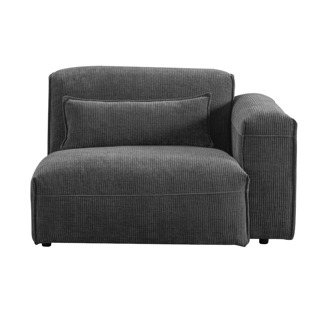 AlDana black rights arm facing seater