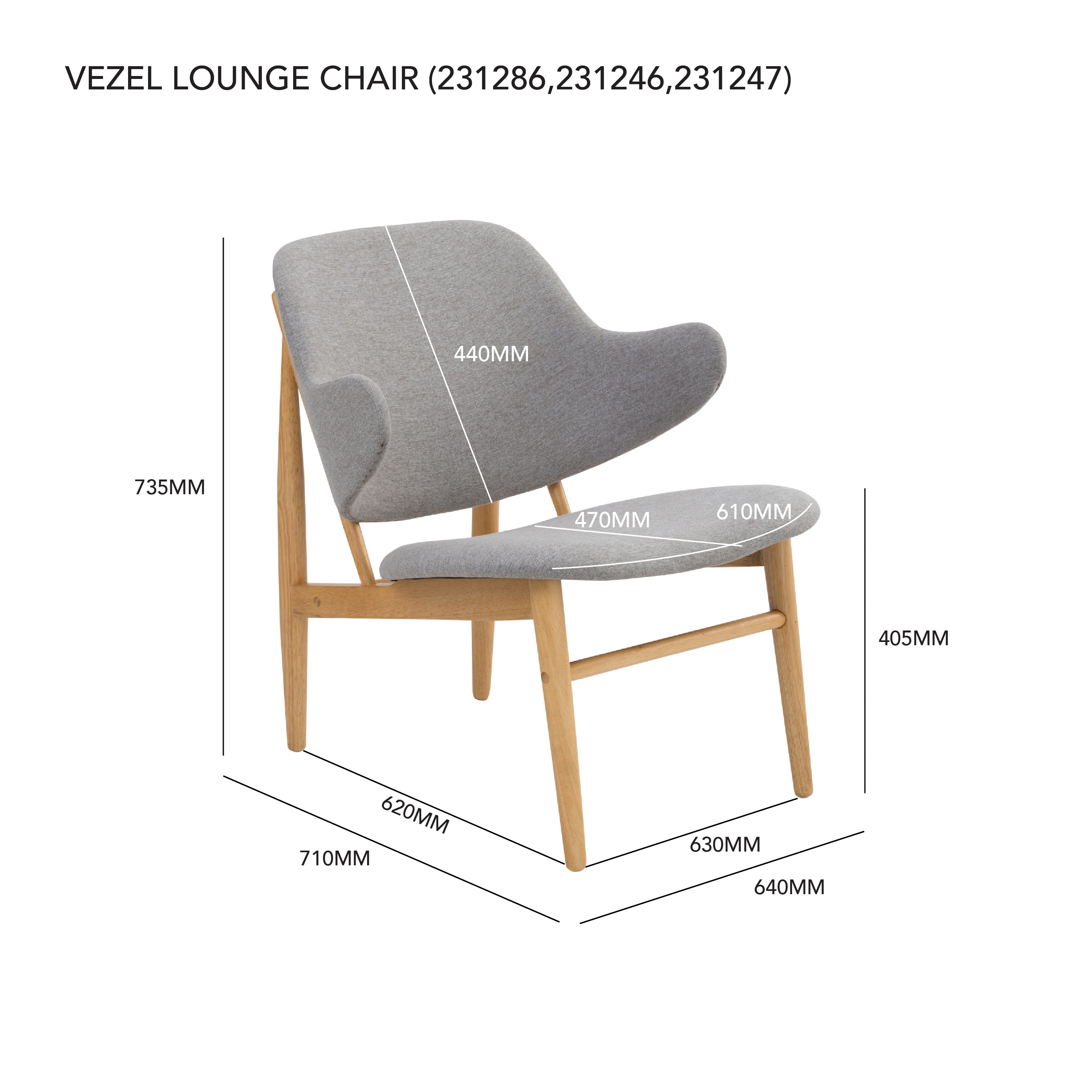 VEZEL LOUNGE CHAIR
102/6515 (