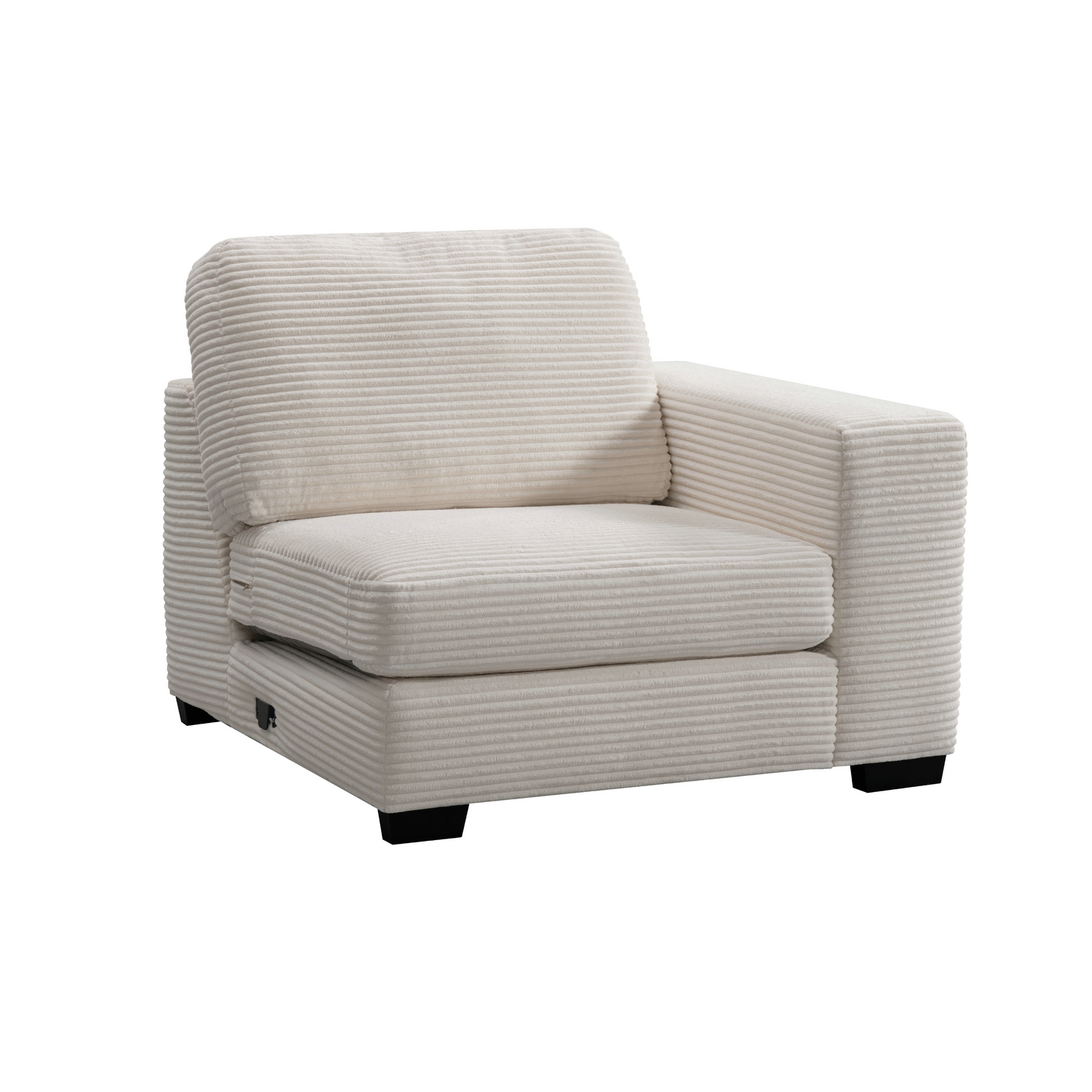 Luna Cream Right Arm Facing Seater W114