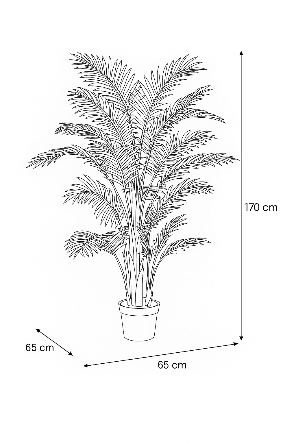 Artificial Hawaii Palm 170CM Indoor