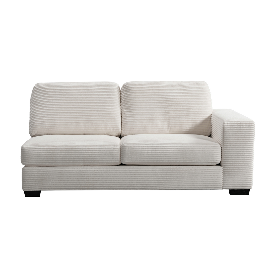 Luna Cream Right Arm Facing 3 Seater W200