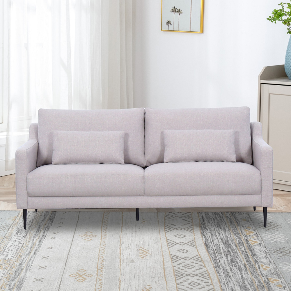 The Thames Grey Loveseat (6631650656352)