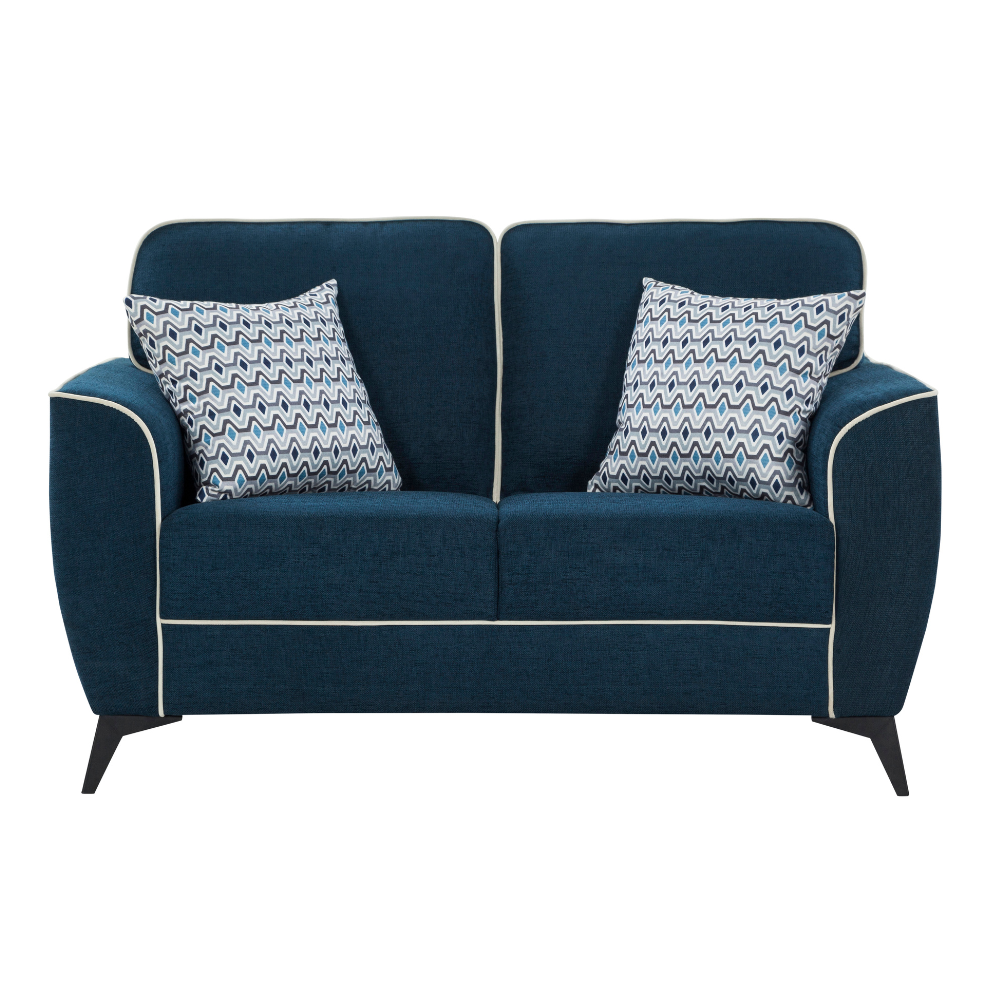 Anniston Appeal Blue Loveseat (6645527904352)