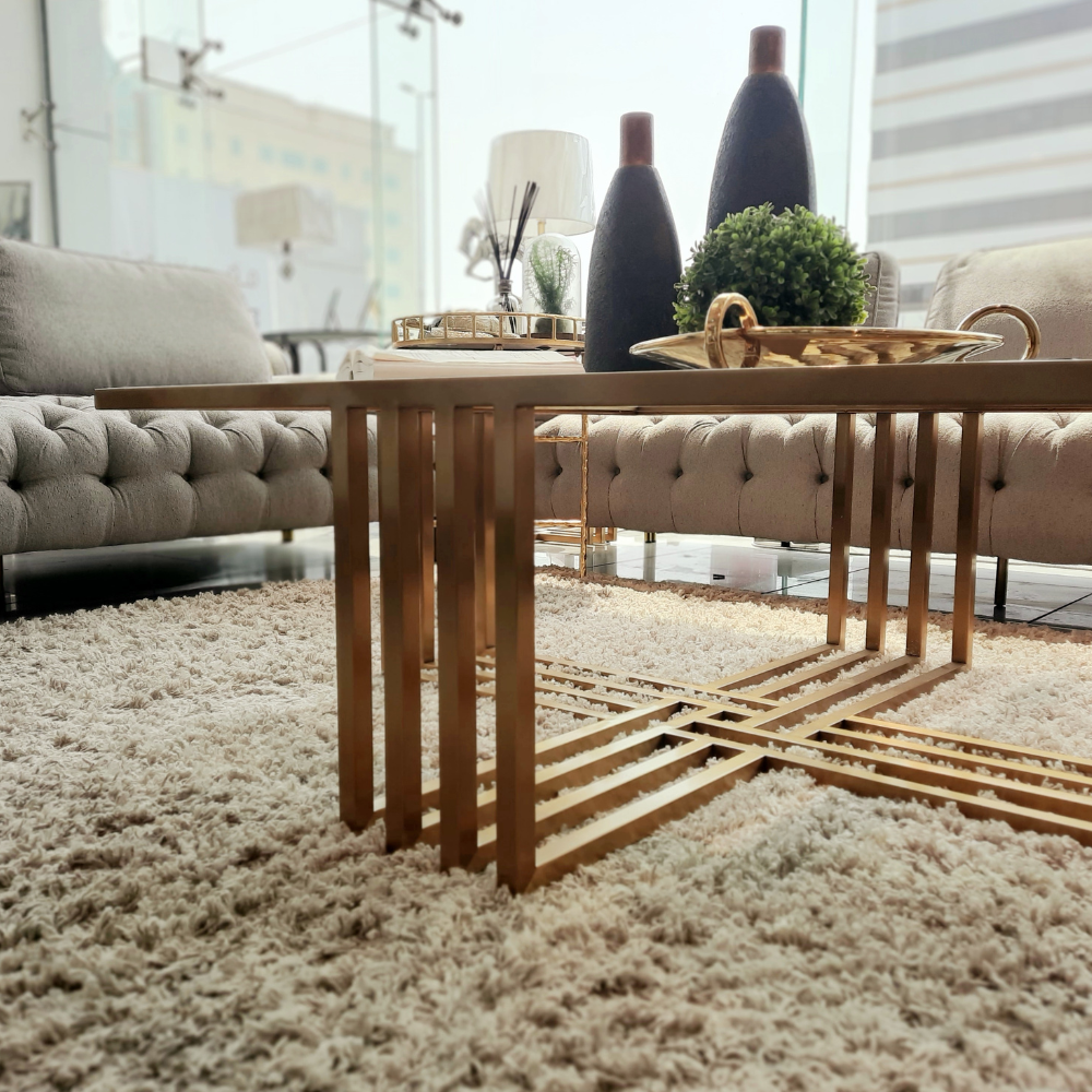 Golden Brushed Coffee Table