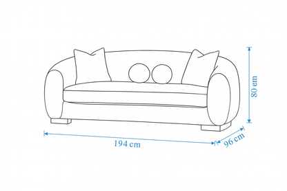 Bouclé Loveseat (194cm)