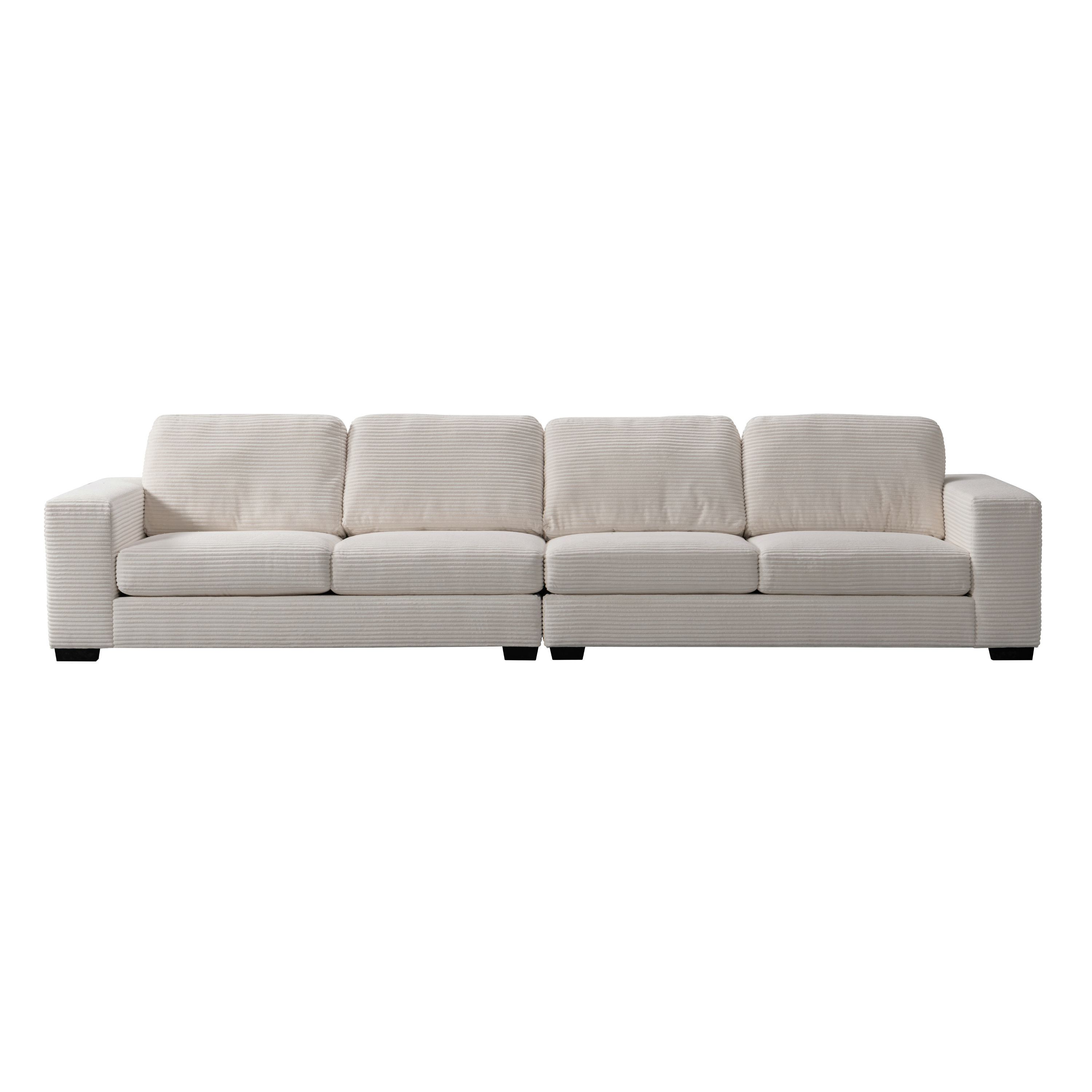 Luna Cream Right Arm Facing 3 Seater W200