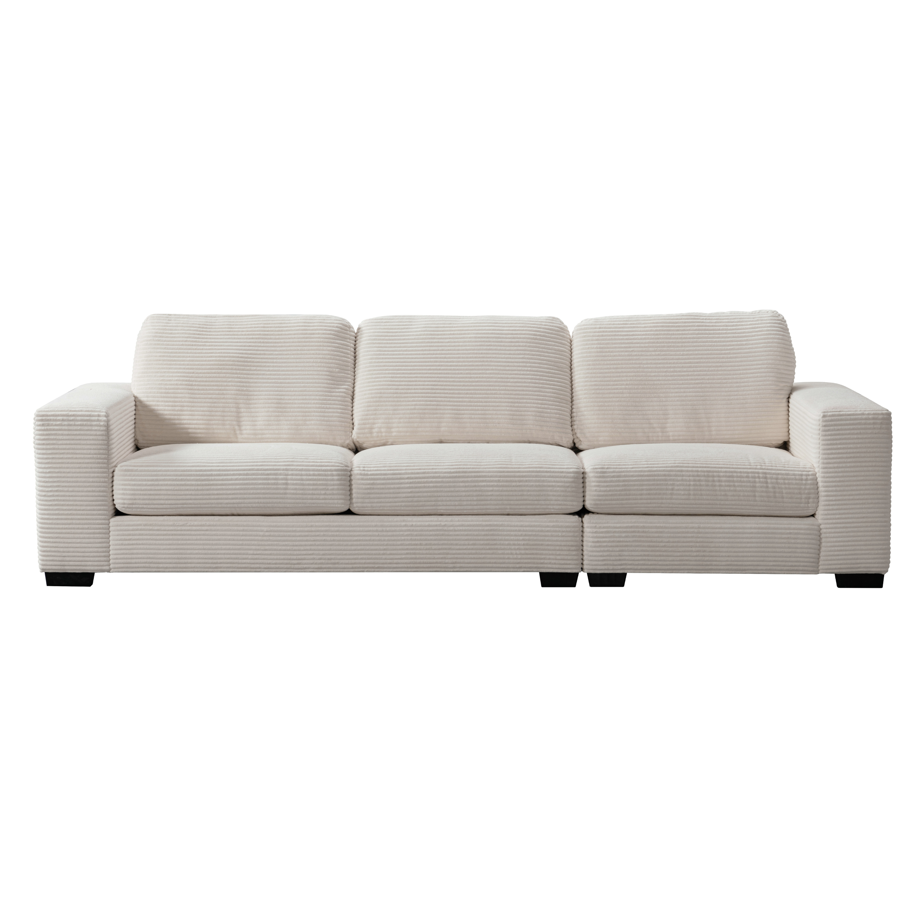 Luna Cream Right Arm Facing Seater W114