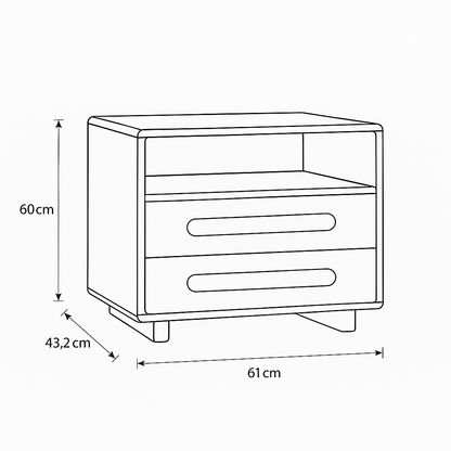 Cora Dark Nightstand