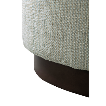 Cream Boucle Ottoman W40Xh45Cm